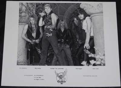 Griffin 8 X 10 Promo Photo 1984 - Click Image to Close