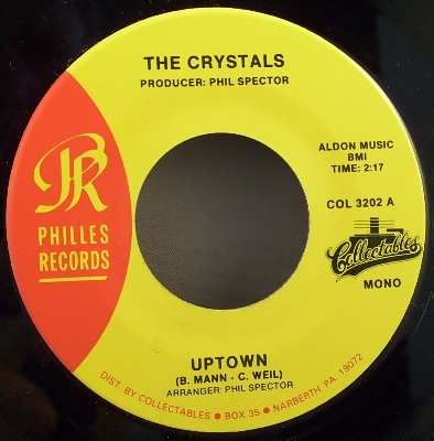 CRYSTALS - Uptown / He's Sure The Boy I Love - 7inch x 1
