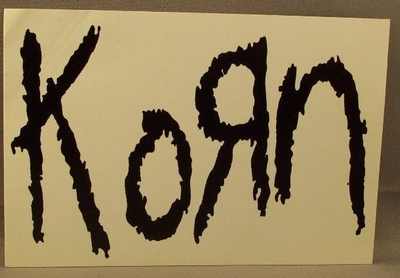 Korn - Self Titled Korn Sticker Products Name: Korn - Self Titled Korn ...