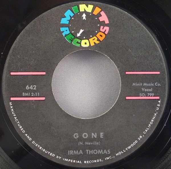 THOMAS,  IRMA - Gone / I Done Got Over It - Disque 45T x 1